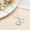 Lover Chain Jewelry Forever and Always Carved Heart Shaped Pendant Photo Picture Locket Necklace