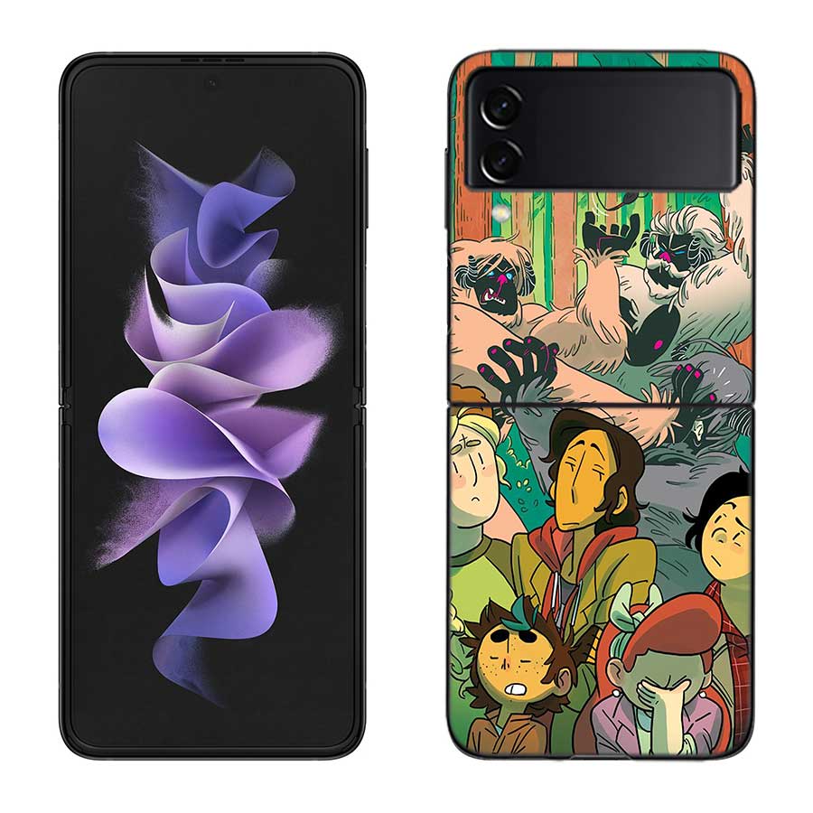 L-Lumberjanes Phone Case For Samsung Z Flip 7 6 5G Galaxy Z Flip 5 4 3 Black Hard Cell Cover Luxury PC Shell Coque