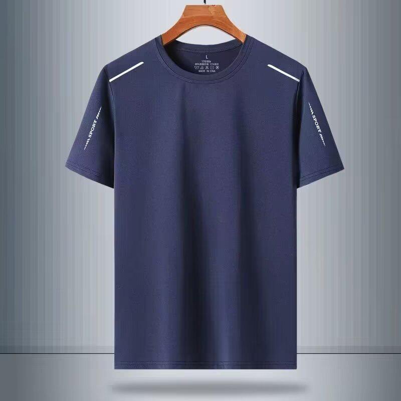 Мужская быстросохнущая сетчатая футболка Ice Silk Mesh - летняя одежда для фитнеса и отдыха