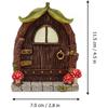 Decor Fairy Miniature Terrarium Gnome Home Door And Mushroom Glow In The Dark Miniature Mushroom House For Trees Decoration