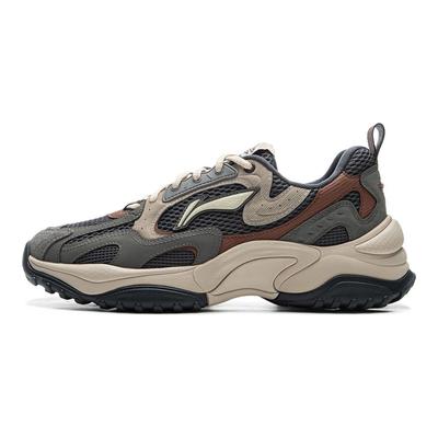 Li Ning Churui V2 Trend Classic износостойкие нескользящие низкие повседневные туфли мужские кроссовки черные серые зеленые AGCU375-3