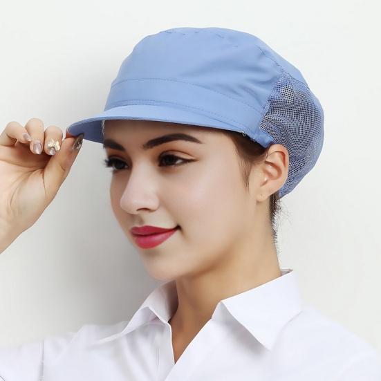 Рабочая шляпа унисекс, пыленепроницаемая, дышащая, с полой сеткой, легкая, предотвращает выпадение волос, пищевая продукция, заводская кепка, кепка для рабочих мастерской, шляпа машиностроительного завода