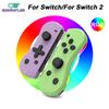 Беспроводной контроллер Joypad для Switch с RGB-подсветкой для игровой консоли Switch, левая/правая рукоятка с функцией пробуждения и создания скриншотов