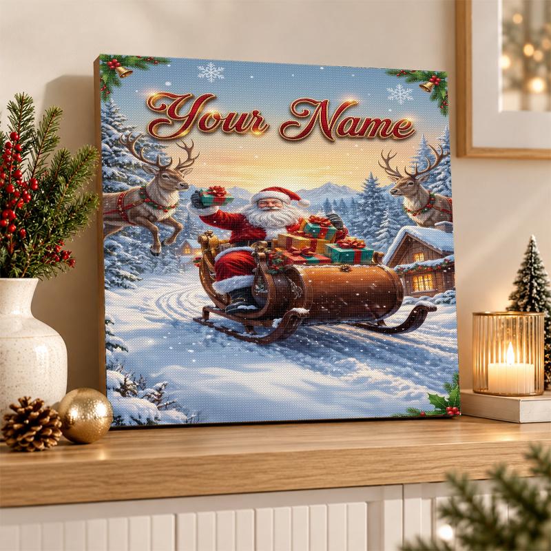 Christmas Custom Name Text 5D Diamond Painting Kit DIY Full Drill Diamond Art Decoration
