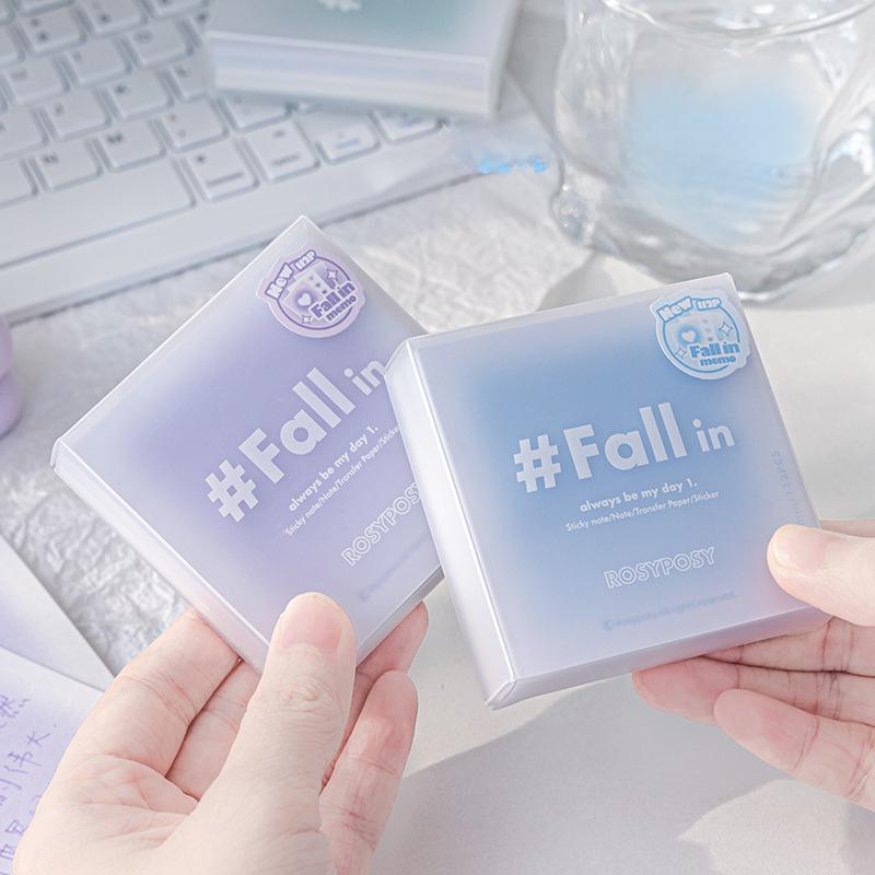 112 Sheets/box Kawaii Smudge Stained Gradient Note Memo Pads Paper Scrapbooking Journal Material Paperlaria Stationery