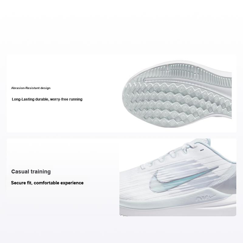Nike Air Winflo 9 White Pure Platinum Женские кроссовки Particle-Grey Metallic-Silver DD8686-100