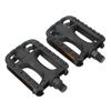 2 шт. велосипедная педаль с отражающей полосой, противоскользящая, прочный пластик, замена педали для горного/шоссейного велосипеда