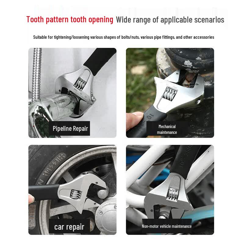 Zhengqi 10-inch Self-Tightening Ratchet Adjustable Wrench
