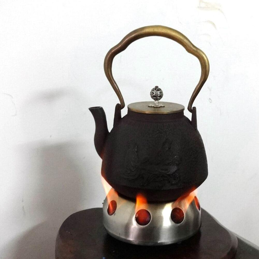 Camping Practical Stainless Steel Stand Teapot Warmer Heating Base Coffee Heater Trivet