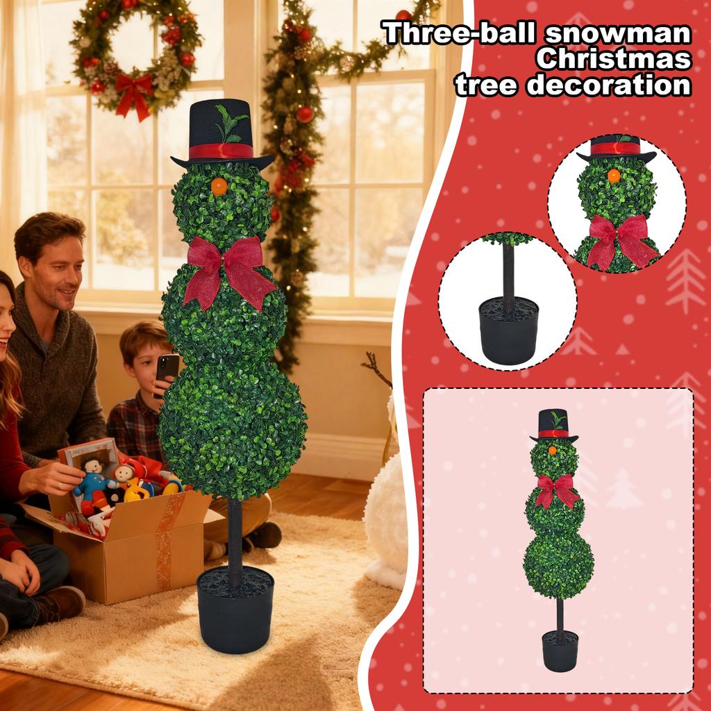 Snowman Christmas Tree Ground Plug, Suitable For Bedroom Courtyard Garden Decoration