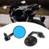 2x Motorcycle End Bar Mirror Handlebar Spare Parts, Aluminum Alloy 7/8'' Easy To Install