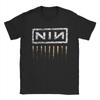 Nine Inch Nails NIN Мужские футболки Модная футболка с коротким рукавом и круглым вырезом Футболка 100% хлопок Подарочная одежда на день рождения