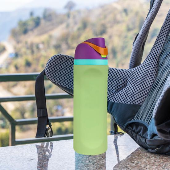 Silicone Water Bottle Boot for Owala 24oz Full Wrap Protection Anti-Sliding Bottom Protective Sleeve Case for FreeSip Water Bottle Cover Accessory