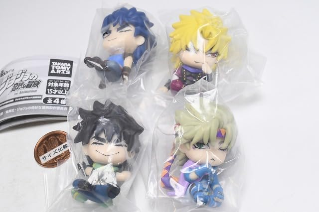 Shoulder Zun Bizarre Adventure Phantom Tendency Set of Gacha Capsule Toy Fig. JoJo's Blood/Battle [Complete 4]