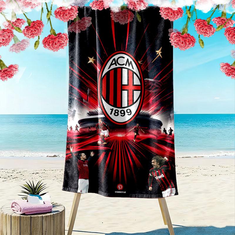 Milan Print Beach Towel, Large Soft Quick Dry Towel for Beach Camping Swimming