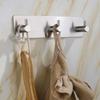 3M Sticker Adhesive Stainless Steel Wall Hook Black Towel Holder Multi-Purpose Coat Hooks  Kitchen