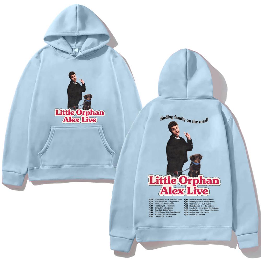 Alex Warren-2026 European Arena Tour Hoodie Casual High Quality Cartoon Print Sweatshirt with Hooded Fleece Comfortable Hoody