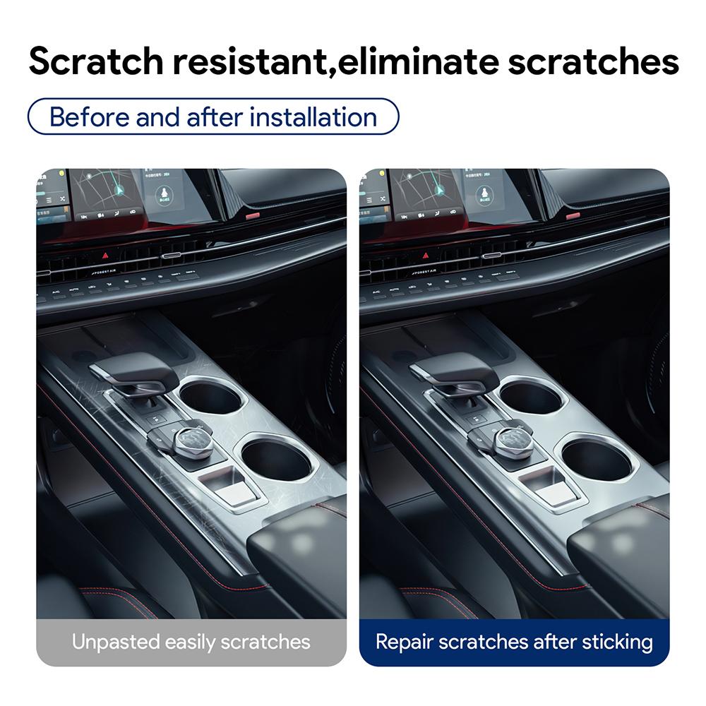 for Changan CS55 PLUS 2023 2024 Car Door Center Console Media Dashboard Navigation TPU Anti-scratch Protector Film Car Interior