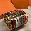 Bracelet Women's Premium Enamel Narrow Edition Bracelet H Couple Bracelet Titanium Steel Bracelet