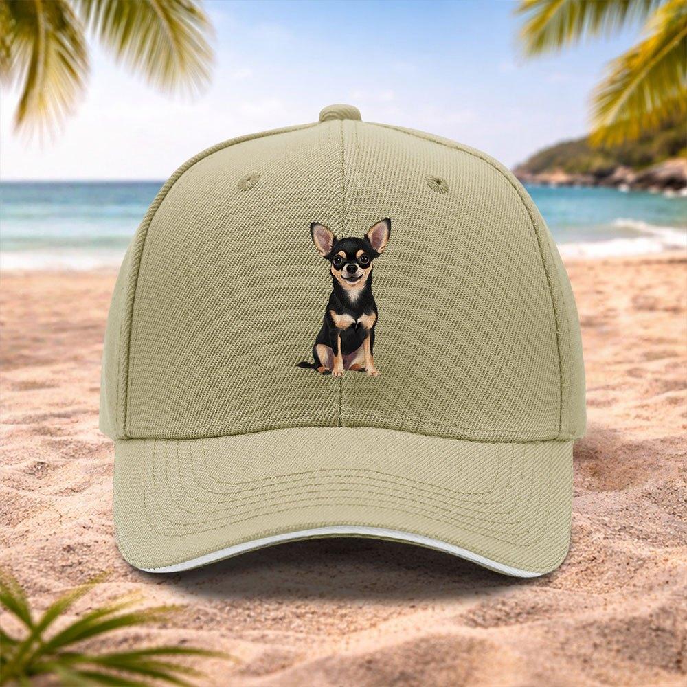 Chihuahua Dog Baseball Cap for Unisex Women Lightweight Adjustable Machine Washable Hat for Running Fitness Outdoor Sports