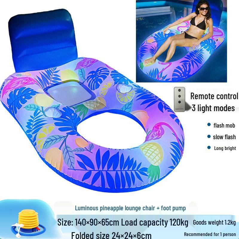 Inflatable Pineapple Cactus Watermelon Pizza Rainbow Pool Float Set