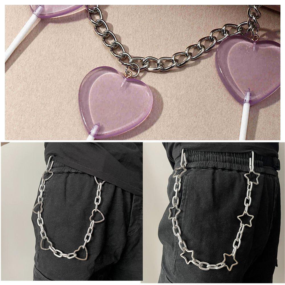 Hip Hop Punk Jewelry Rock Keychain Chain Keychain Waist Chain Trousers Decoration Pants Chain