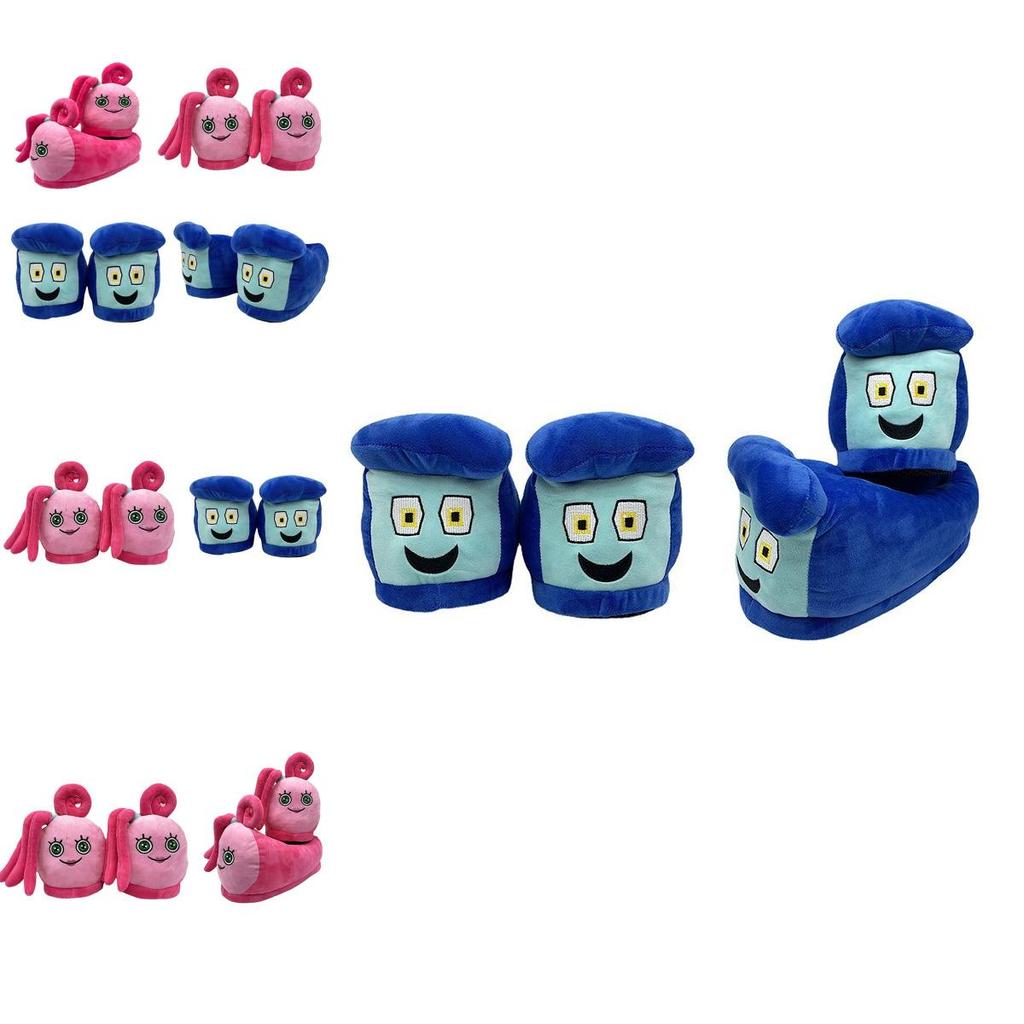 Плюшевые тапочки с персонажами мультфильма Poppy Playtime, мягкая домашняя обувь для всех возрастов