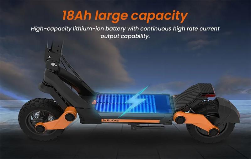 EU Stock Original KuKirin G3 Electric Scooter 1200W Motor 52V 18Ah Battery 52KM/H Max Speed 63KM Range Smart Kickscooter