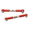 2PCS RC Steering Link Rod Servo Pull Linkage Arm Aluminium Alloy RC Car Parts for MJX 14210 14209 16208 16209 1 14 Red