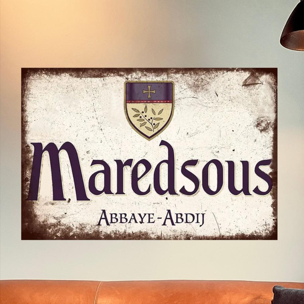 Putuo Decor's Belgium Beer Metal Plaque Retro Wall Art for Pub Bar Man Cave Club Vintage Style Decorative Sign