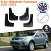 Mudguard for Mitsubishi Outlander 2007~2013 Accessories 2008 2009 2010 2011 2012 Mudflap Splash Grade Front Rear Wheels