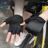 Нескользящие Анти Перчатки без пальцев Мотоциклетные перчатки Удар Фитнес Велоспорт Дышащие Мужские Женские Перчатки без пальцев Велосипедные