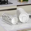 Stainless Steel Dish Drainer Rack Ociekacz Do Naczyn Kitchen Household Storage Organizer Drying Bowl Holder Simple Pot Lid Shelf