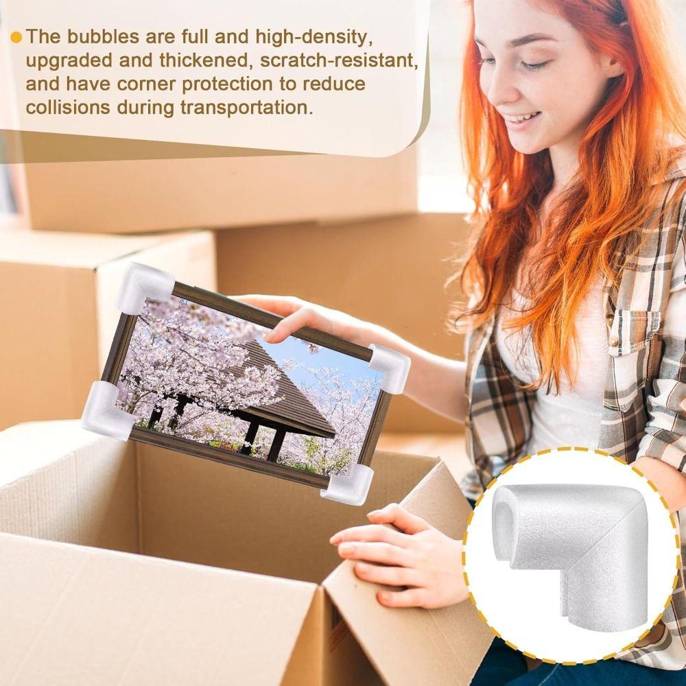12pcs Shockproof Foam Corner Protectors Fragile Item Corner Guards Picture Frames Protection