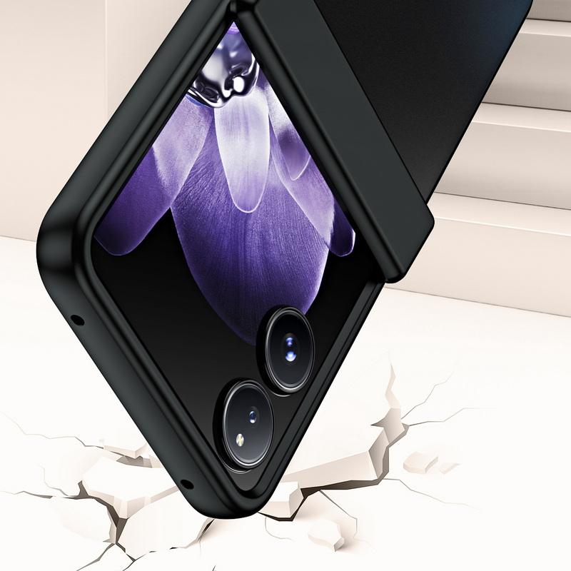 Tempered With Luxury Color Solid Glass 3pcs Folding Case For Xiaomi Mix Flip Shockproof Clear Hard Pc Slim Phone Cover