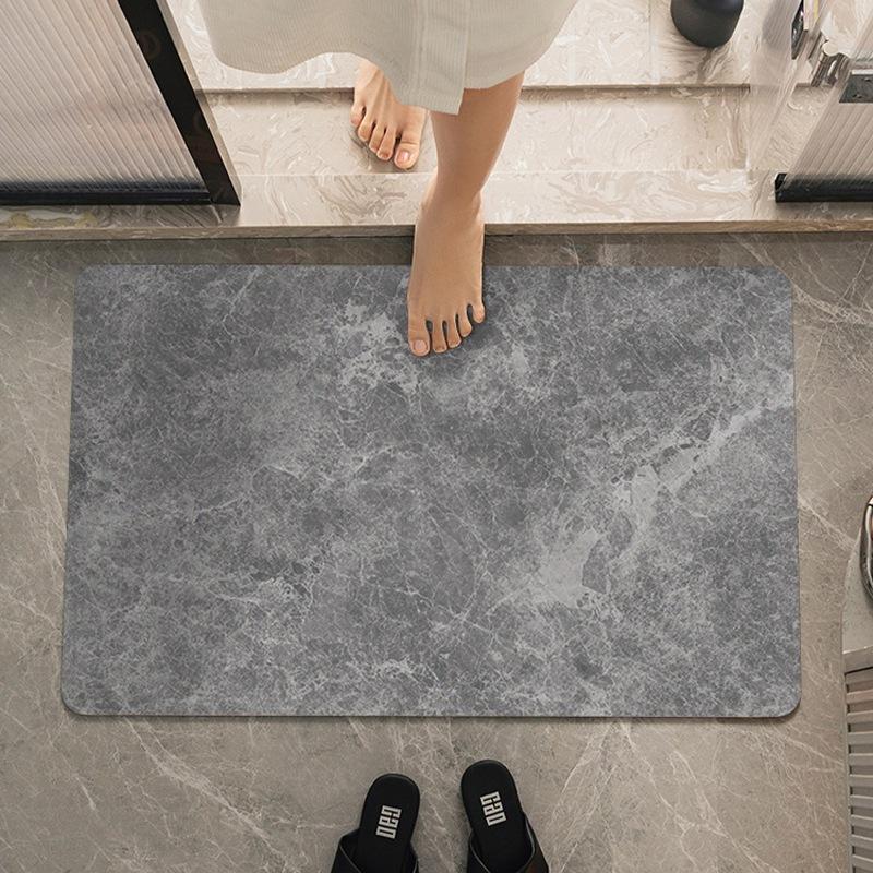 Простой диатомовый грязевой утолщенный впитывающий коврик, коврик для двери в ванную комнату, быстросохнущий высококачественный коврик для ванной комнаты, нескользящий