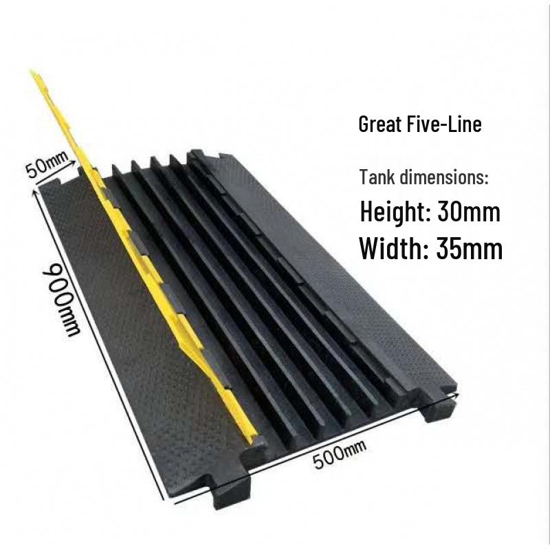 Indoor/Outdoor Cable Protection Rubber Trunking Speed Bump