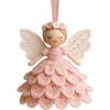 DIY Kit Crochet Angel Ornament Kit Handmade Yarn Craft Set  for Christmas Tree Decoration