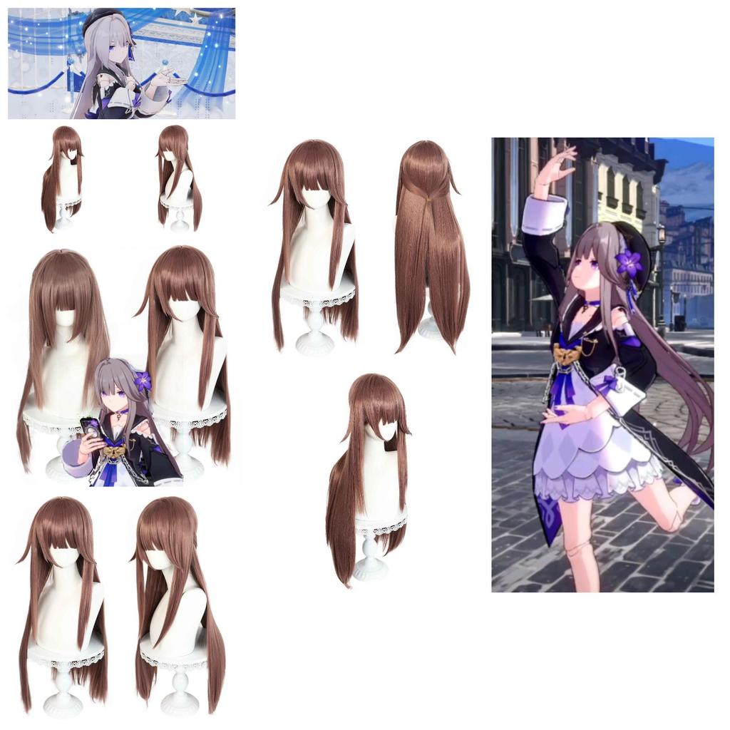 High-quality Imported Fiber Honkai Star Rail Herta Wig For Cosplay And Parties