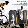 2Pcs Bike Pedal Universal Lightweight Left Right Mountain Road Folding Bicycle Flat Pedal Platform Bike Replacement Accessories