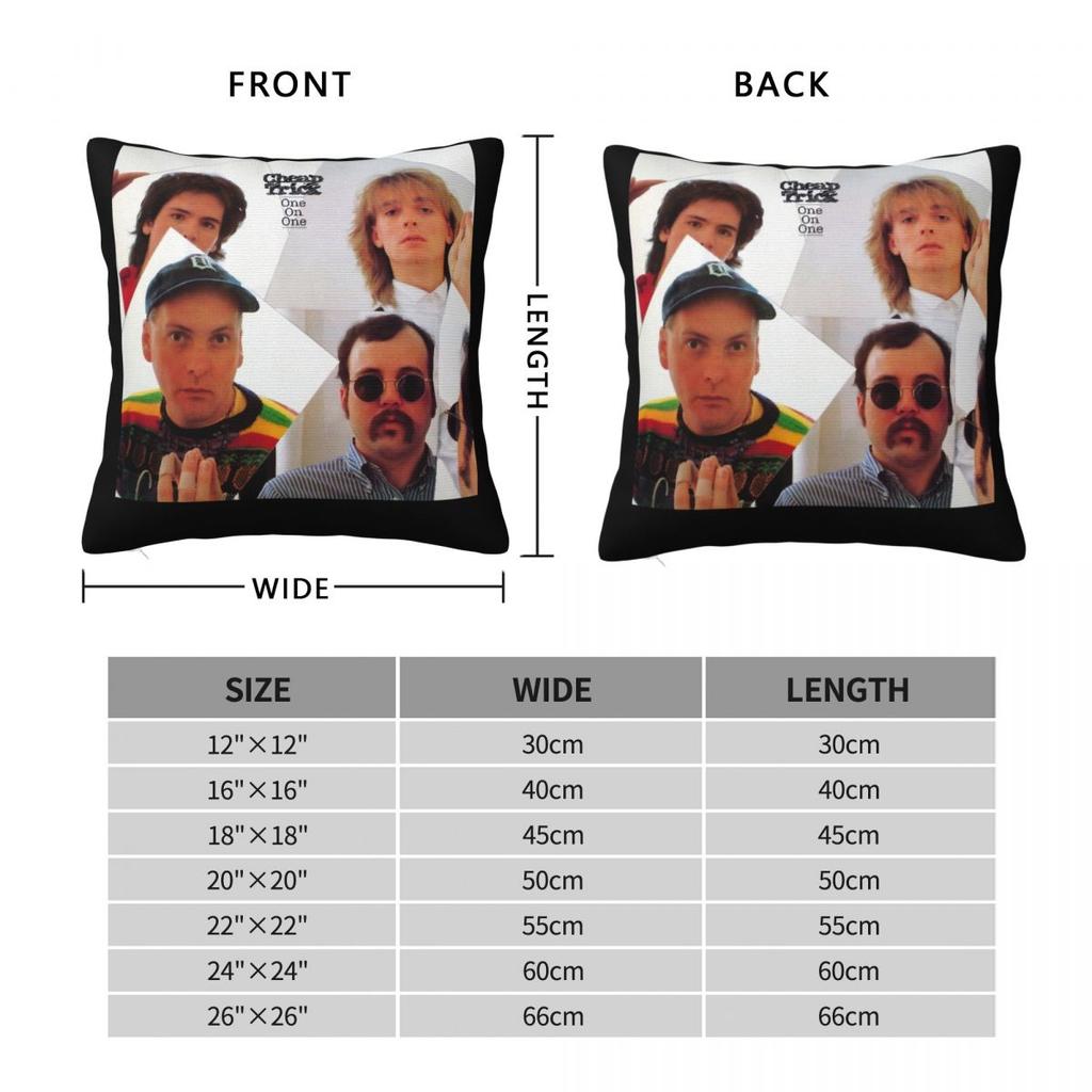 Cheap Trick One On One Square Pillowcase Cushion Cover Pillow Case Throw Pillow Cover For Home Bedroom Car