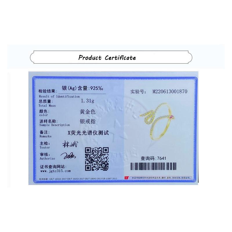 Креативное желтое змеевидное кольцо, серебро 925 пробы, женское кольцо, модное кольцо со змеей, вечерние ювелирные изделия, ювелирные изделия из стерлингового серебра, подарок на годовщину