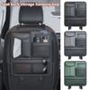 Quality Leather Car Organizer Seatback Storage Bag Cup Holder/Double Side Multi-pocket Auto Middle Seat Hanging Bag Tissue