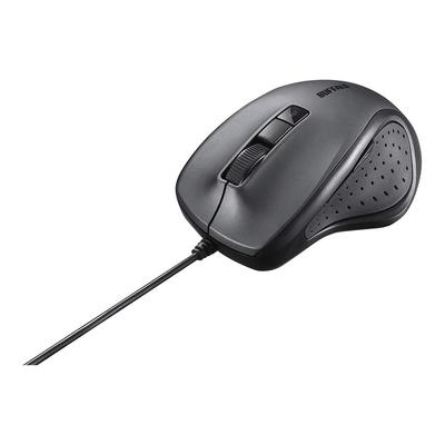 Buffalo Wired BlueLED Silent 5 Button Black BSMBU305VBBK Антибактериальный/Антивирусный