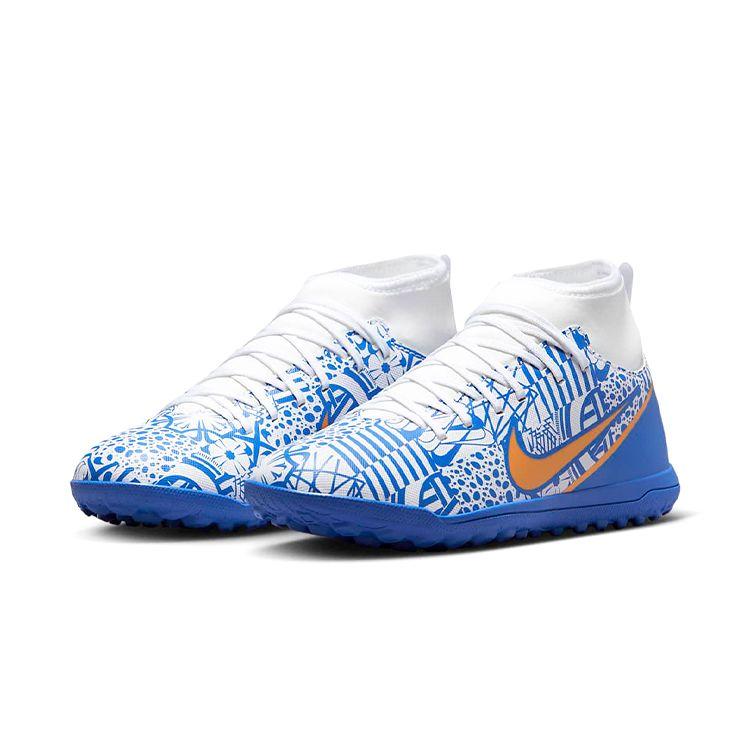 Nike Увеличить Детские кроссовки Mercurial Superfly 9 Academy CR7 TF GS Azulejo Синий Белый Concord DQ5330-182
