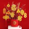 6pcs/10pcs Year of the Dragon Bonsai Ornament Spring Festival Hanging Pendant  Home