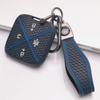 Anti Slip Car Key Protector for Zeekr Zeekr 001 Zeekr 009 Zeekr X Zeekr 007 with Keychain Honeycomb Texture Wear Resistant Car Remote Key Sleeve