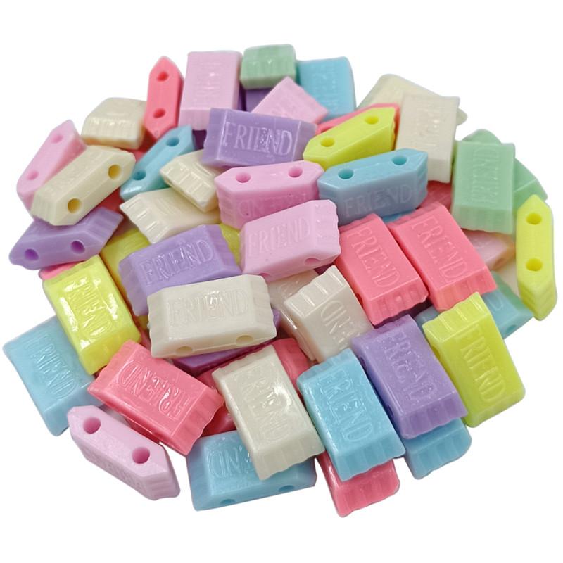 Цветочные граненые конфеты 30 шт. креативный кулон дельфин модные свободные бусины кубоидные подвески смешанные цвета DIY ювелирные изделия аксессуары