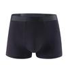Bamboo Fiber Men's Mid-Waist Breathable Boxer Briefs - Pure Color, Comfortable Fit
