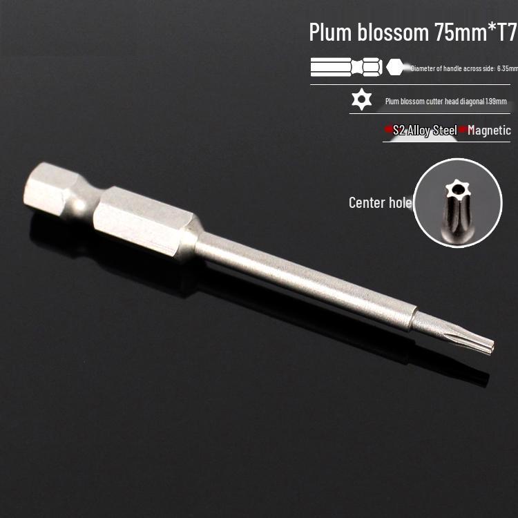 Магнитная 50-мм отвертка-звездочка и набор шестигранных бит для электродрелей